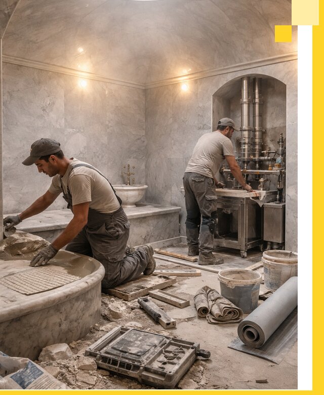 Строительство турецких бань хаммам под ключ в Ессентуках