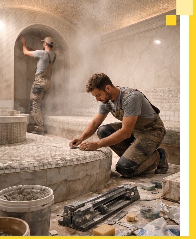 Профессиональный дизайн хамама и SPA под ключ в Ессентуках