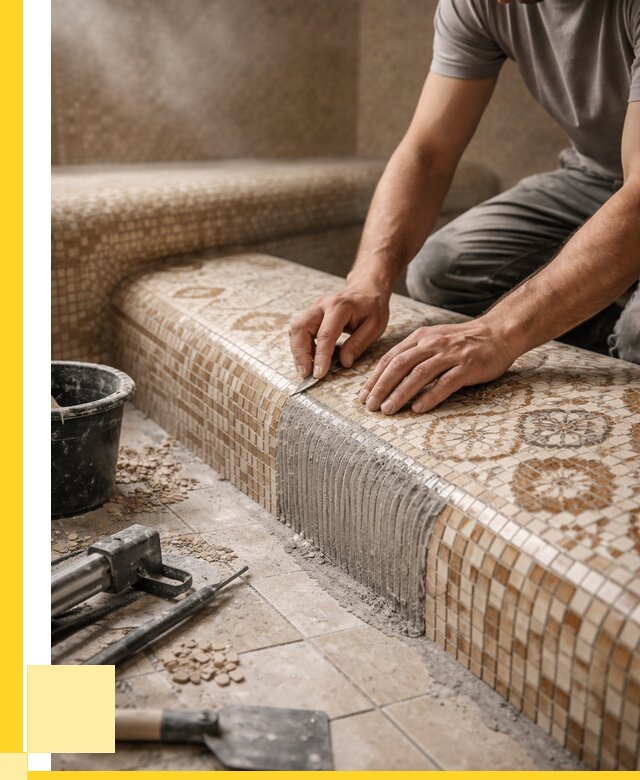 Плитка для хамама под ключ в Ессентуках от 3569 р. | ЭриданСсн